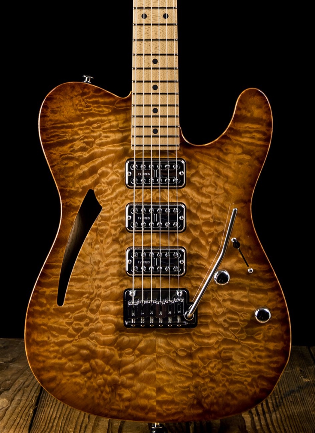 Suhr Custom Classic T Quilt Maple/Roasted Swamp Ash - Natural Burst