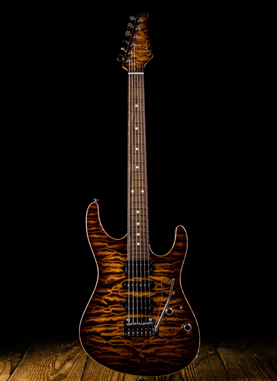 Suhr Modern Custom Quilt Maple/African Okoume - Bengal Burst