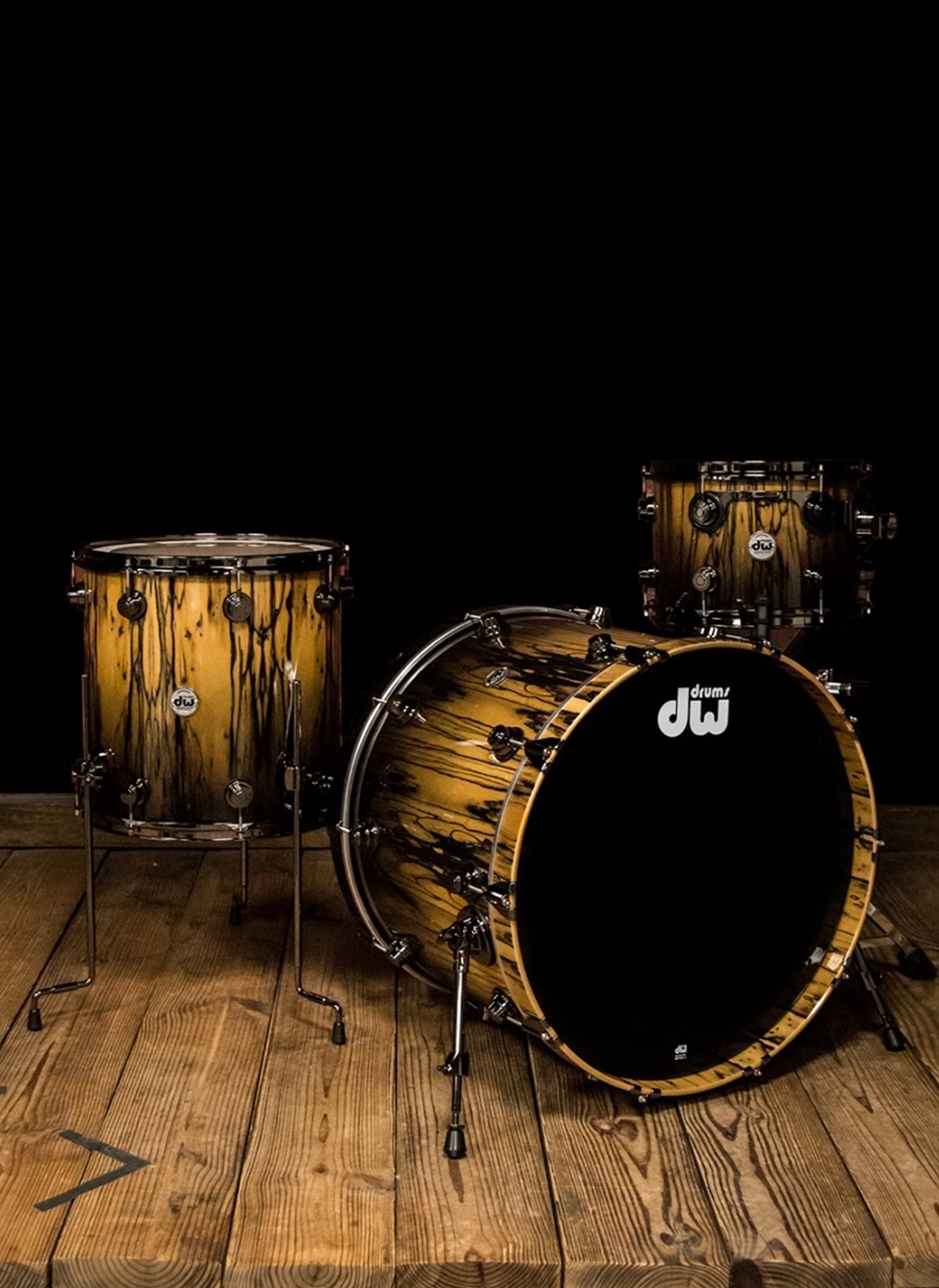 Drum Workshop Collector's Serie 3pc Drum Set - Candy Black Burst