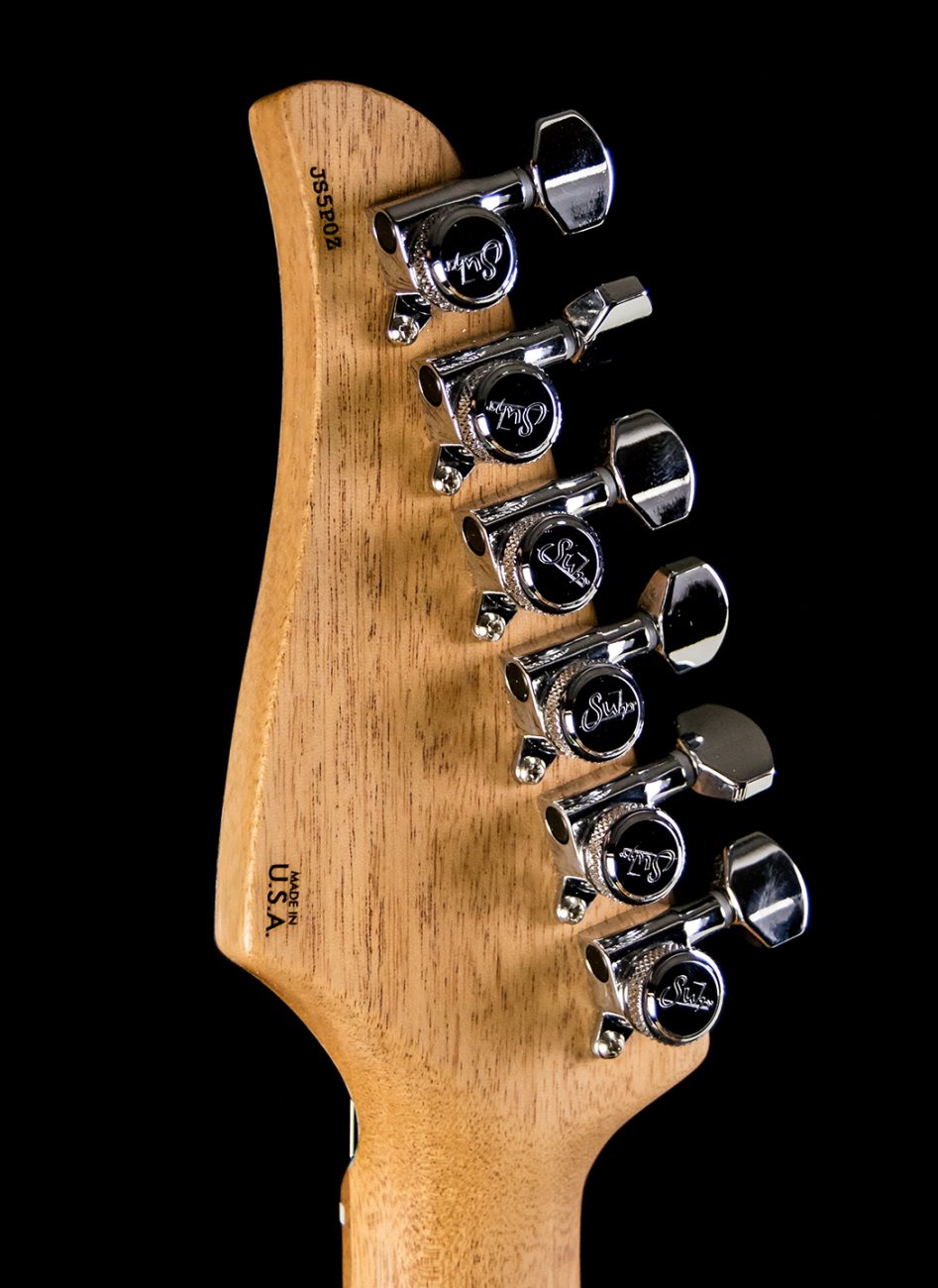 Suhr Modern Custom Angel Quilt Maple/Mahogany - Aqua Blue Burst