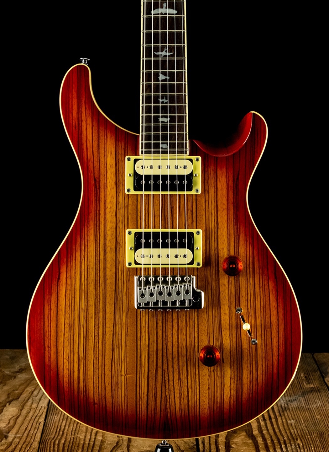 prs se custom zebrawood