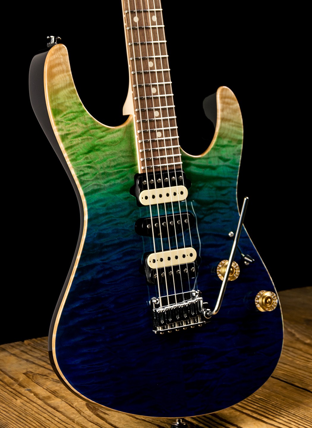 Suhr Modern Plus Curly - Aqua Blue Gradient
