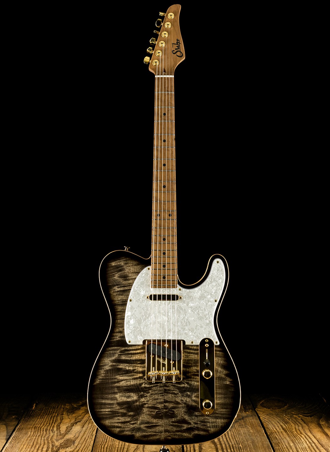 Suhr Classic T Deluxe - Trans Charcoal Burst