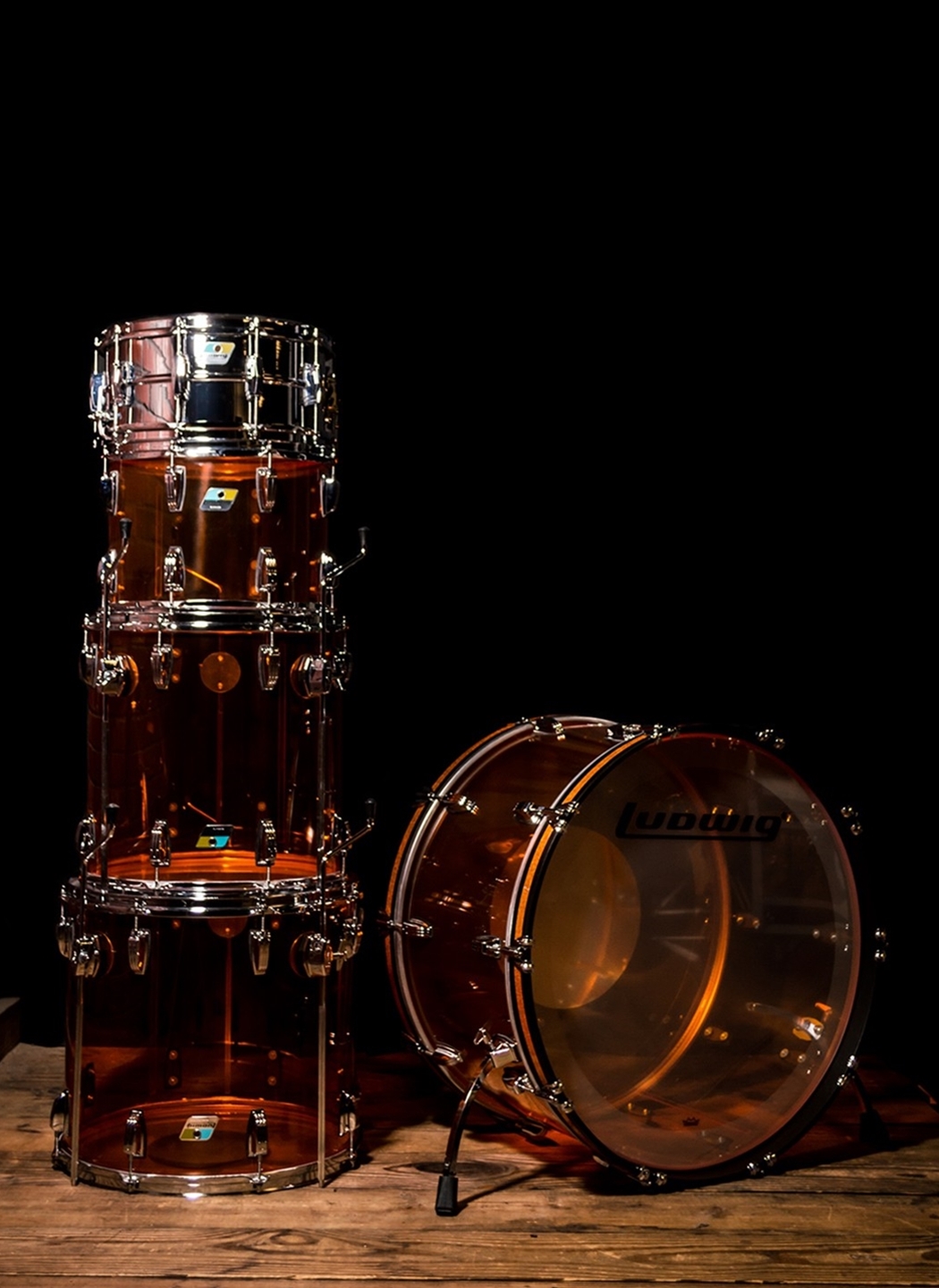 vistalite drum set