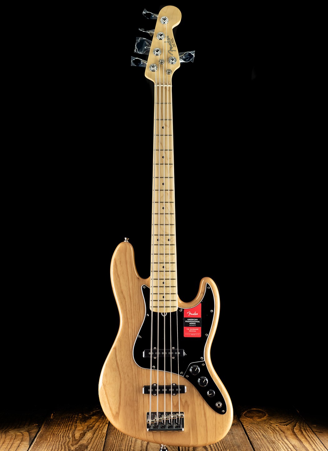 ベース Fender American Professional Jazz Bass V Fender American Professional Jazz Bass V - Black with Maple