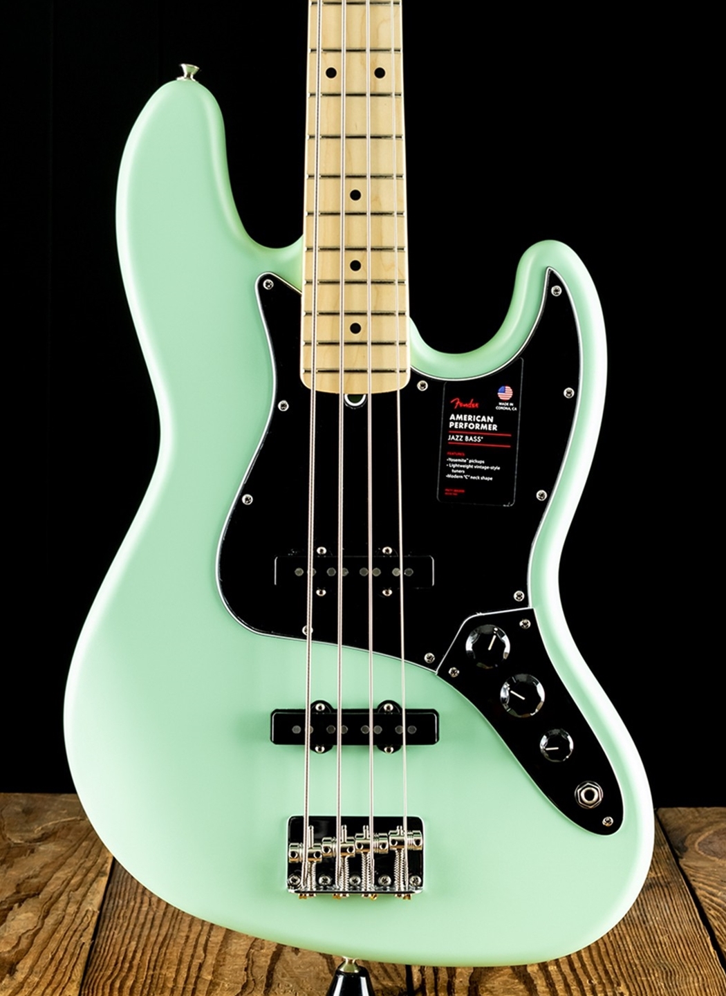 Fender American Performer Jazz Bass - Satin Surf Green