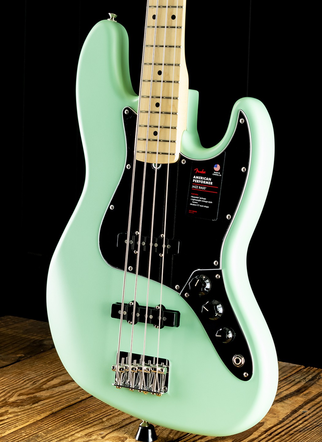 Fender American Performer Jazz Bass - Satin Surf Green