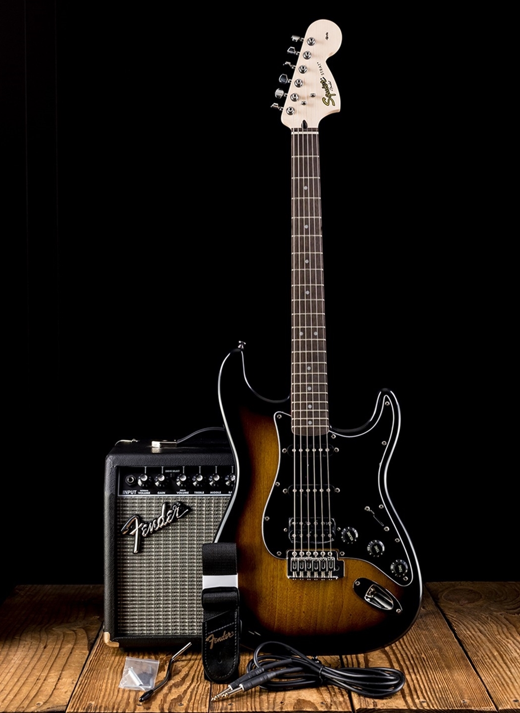 Fender Squier Affinity Strat Hss Pack Car E Gitarren Set