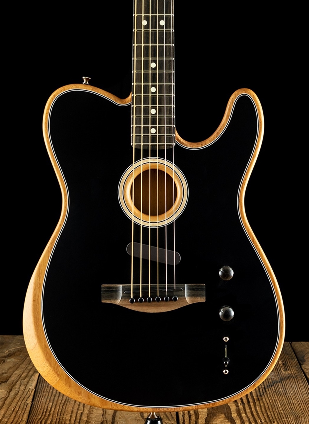 Fender acoustasonic telecaster black clearance