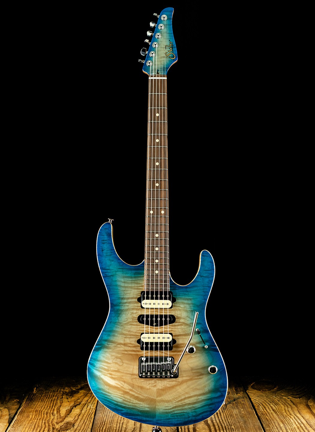 Auspice 　Suhr　Standard Swamp Ash HH Suhr Custom Standard HSS Quilted Maple/Swamp Ash Transparent