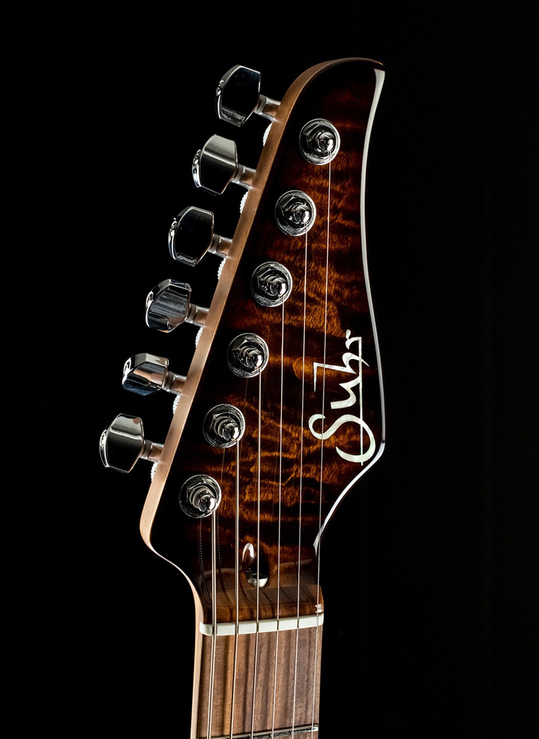 Suhr Modern Custom Quilt Maple/Genuine Mahogany - Bengal Burst