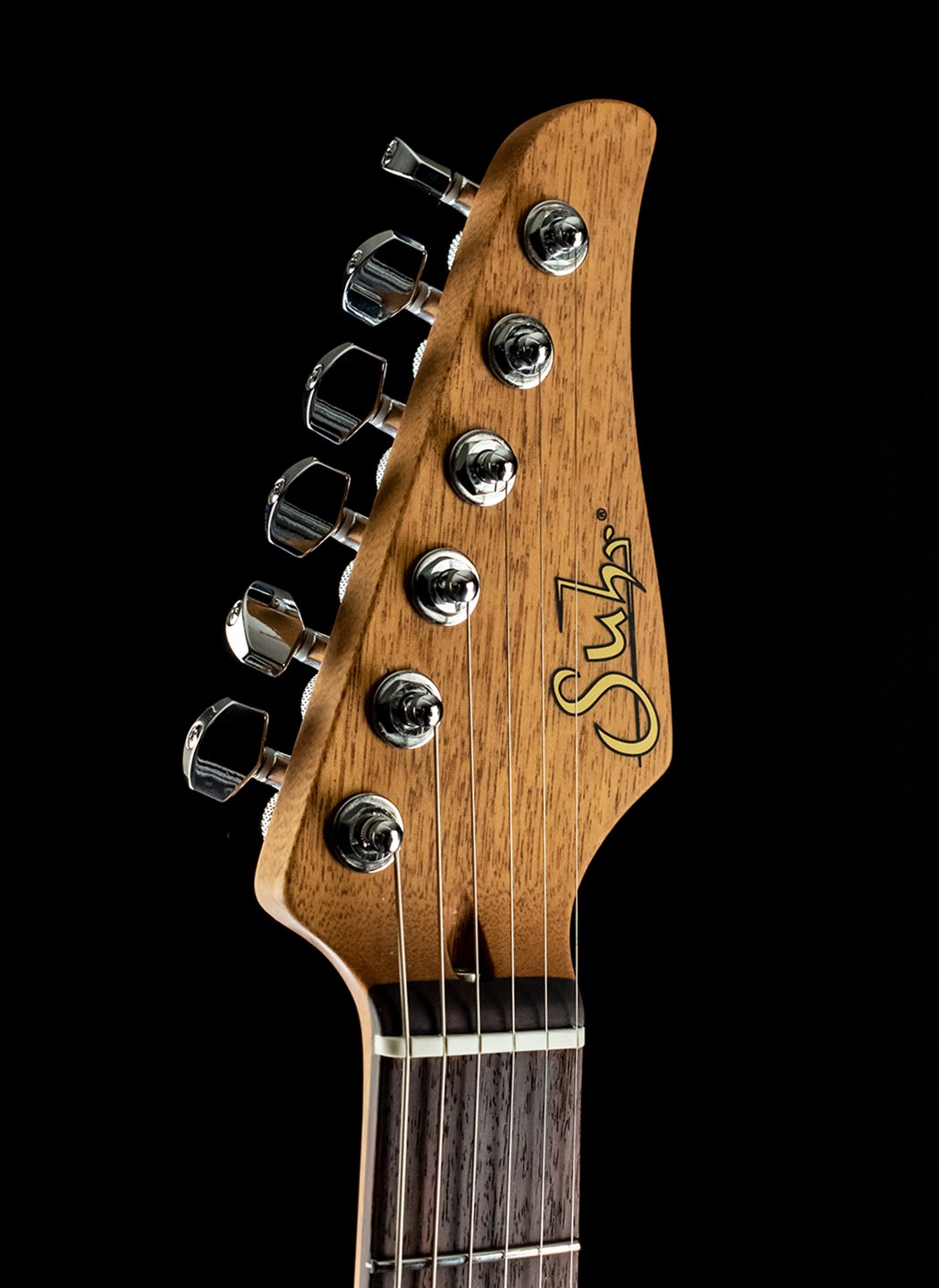 Suhr Standard Custom Quilt Maple/Genuine Mahogany - Deep Blue