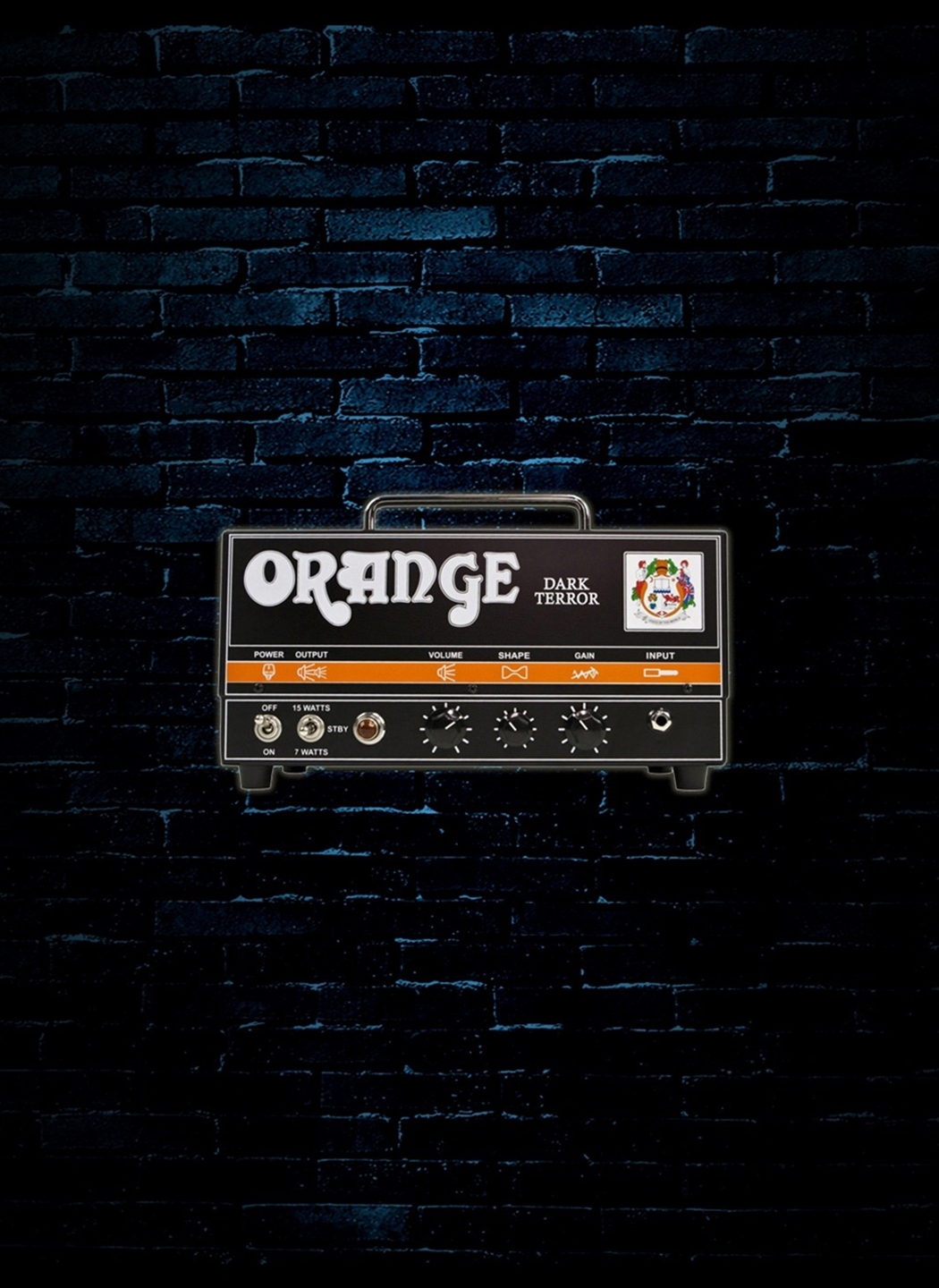 Orange Dark Terror 15 Watt Guitar Head Black