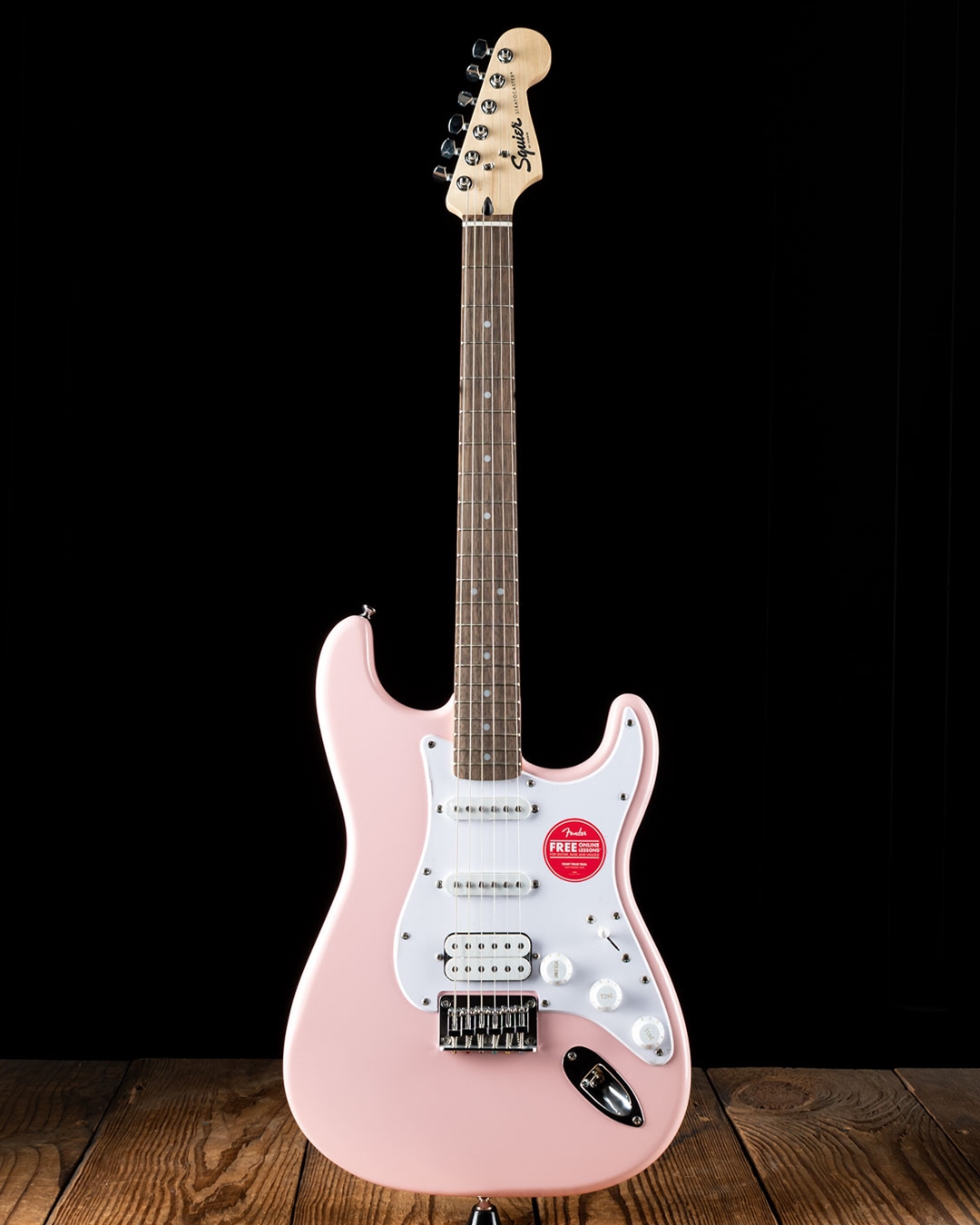Fender Squire Bullet Stratocaster Vintage Pink w Fender Case