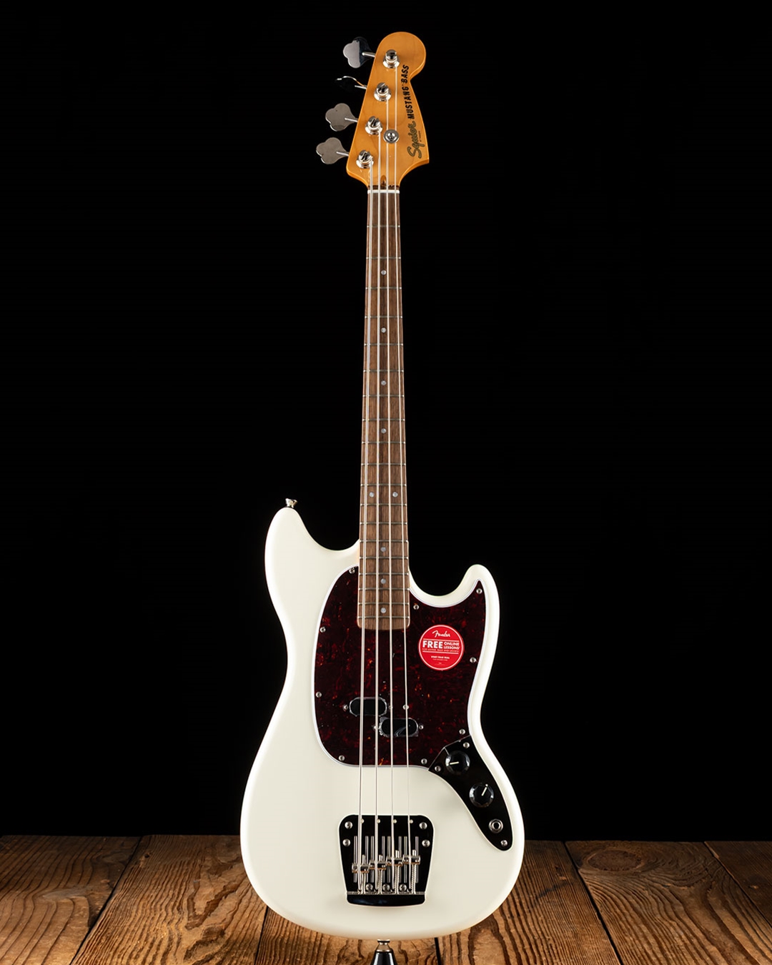 Squier Classic Vide ‘60s Mustang Bass Squier Classic Vibe '60s Mustang Bass Guitar Olympic White