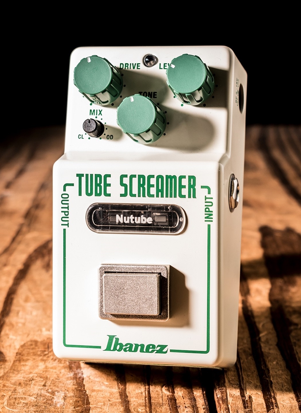 ギター Ibanez NTS NU TUBESCREAMER Ibanez NTS Nu Tube Screamer Overdrive White / Green - K&S