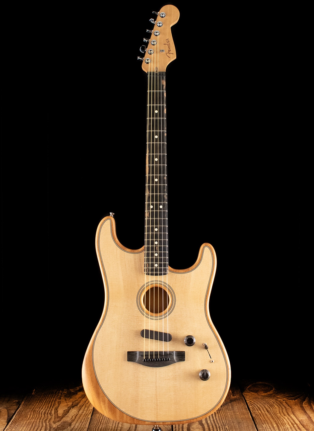 Fender USA Acoustasonic Strat（Natural） Fender American Acoustasonic Stratocaster Acoustic-electric