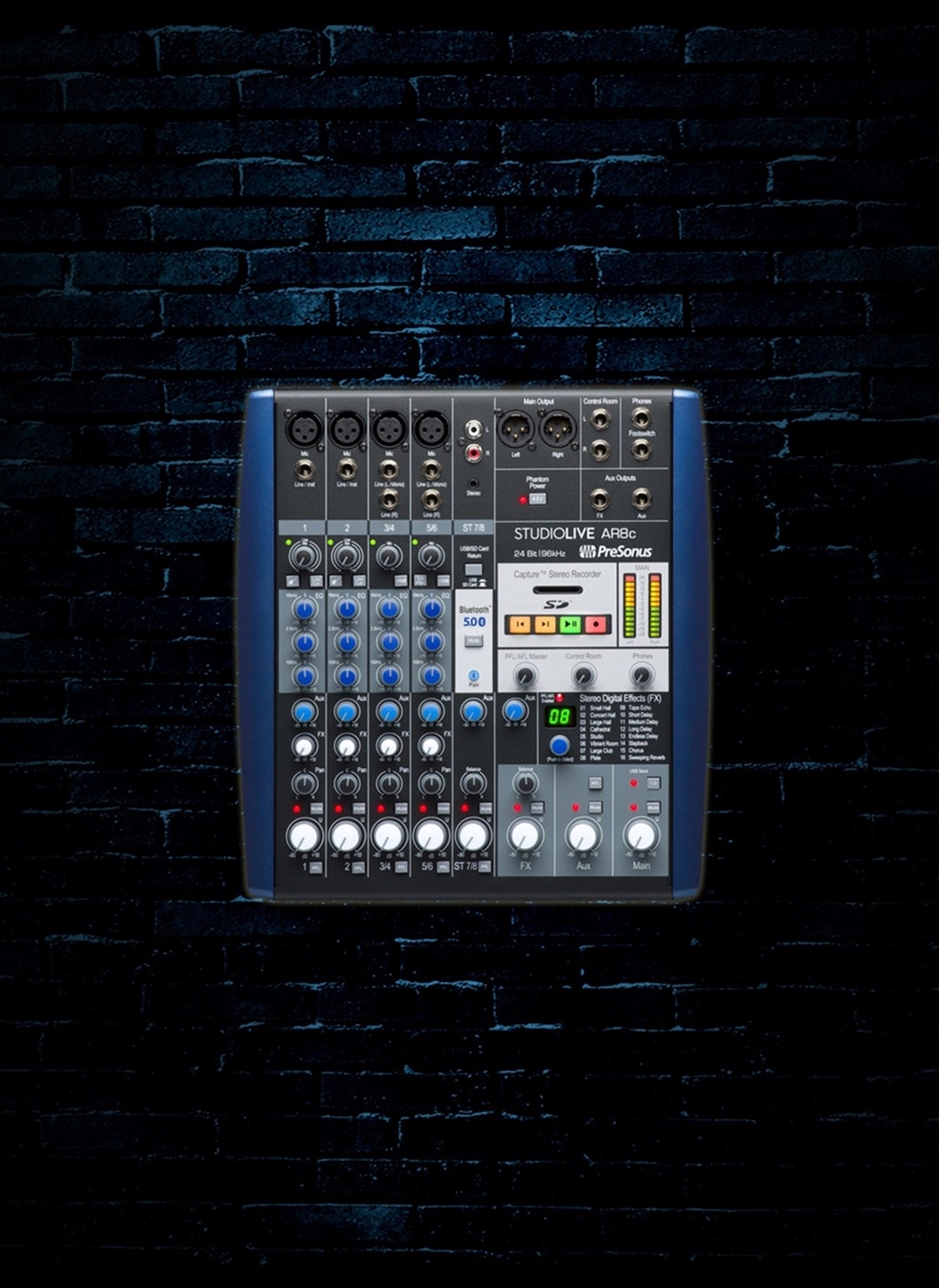 PreSonus StudioLive AR8c - 8-Channel USB-C Analog Recording Mixer