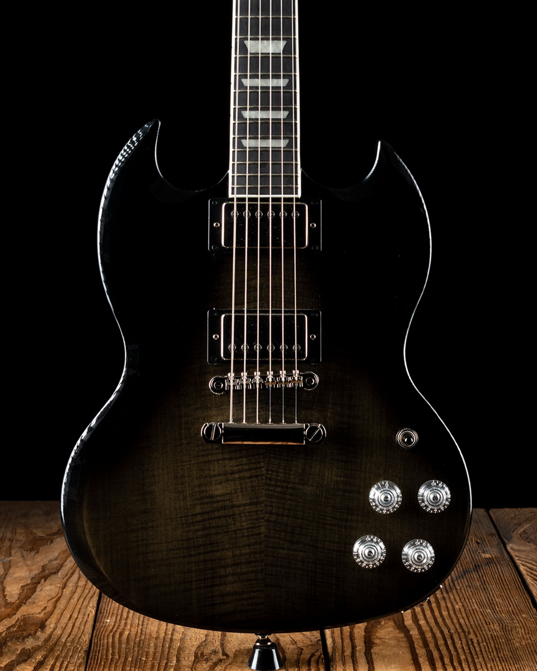 SG　Black　Figured　Epiphone　Trans　Modern　Fade