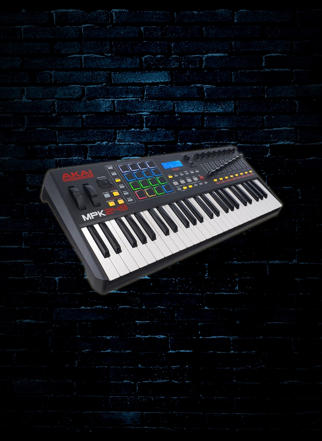 AKAI MPK249 MIDIキーボード 49鍵【再値下げ】 Akai Professional MPK249 49-Key Controller, Black-on-Black