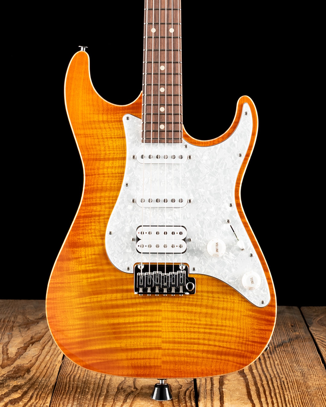 ギター Suhr Standard Quilt Maple Honey Burst Suhr Standard Plus - Trans Honey Amber Burst