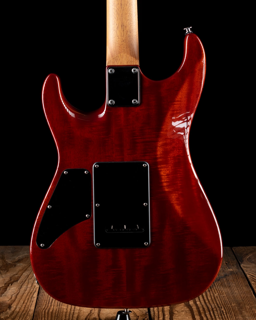 ギター Suhr standard 1-piece Quilt maple Suhr Standard Custom Quilt Maple/Swamp Ash - Bahama Blue Burst