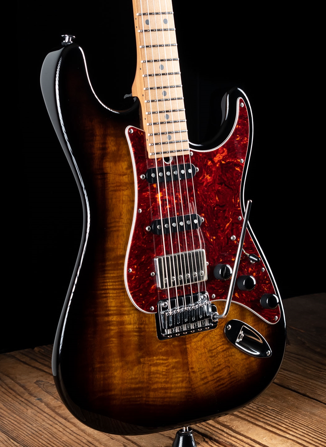 Suhr Classic S Custom Figured Koa/Roasted Alder - 2 Tone Tobacco Burst