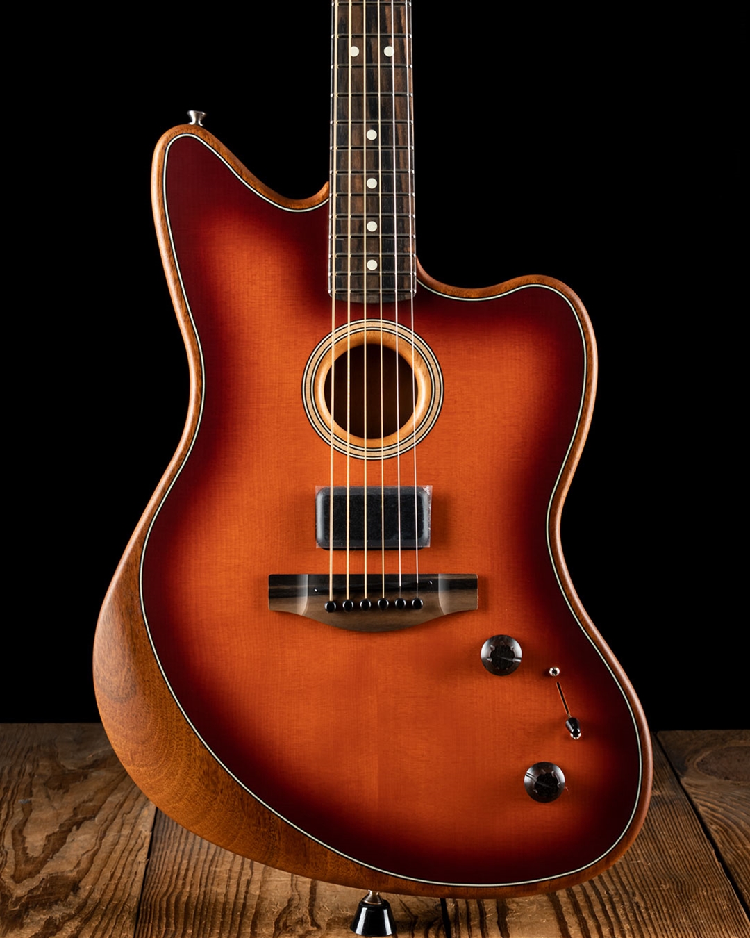 Fender / American Acoustasonic ジャズマスター フェンダーAcoustasonicシリーズにジャズマスター・モデルが登場