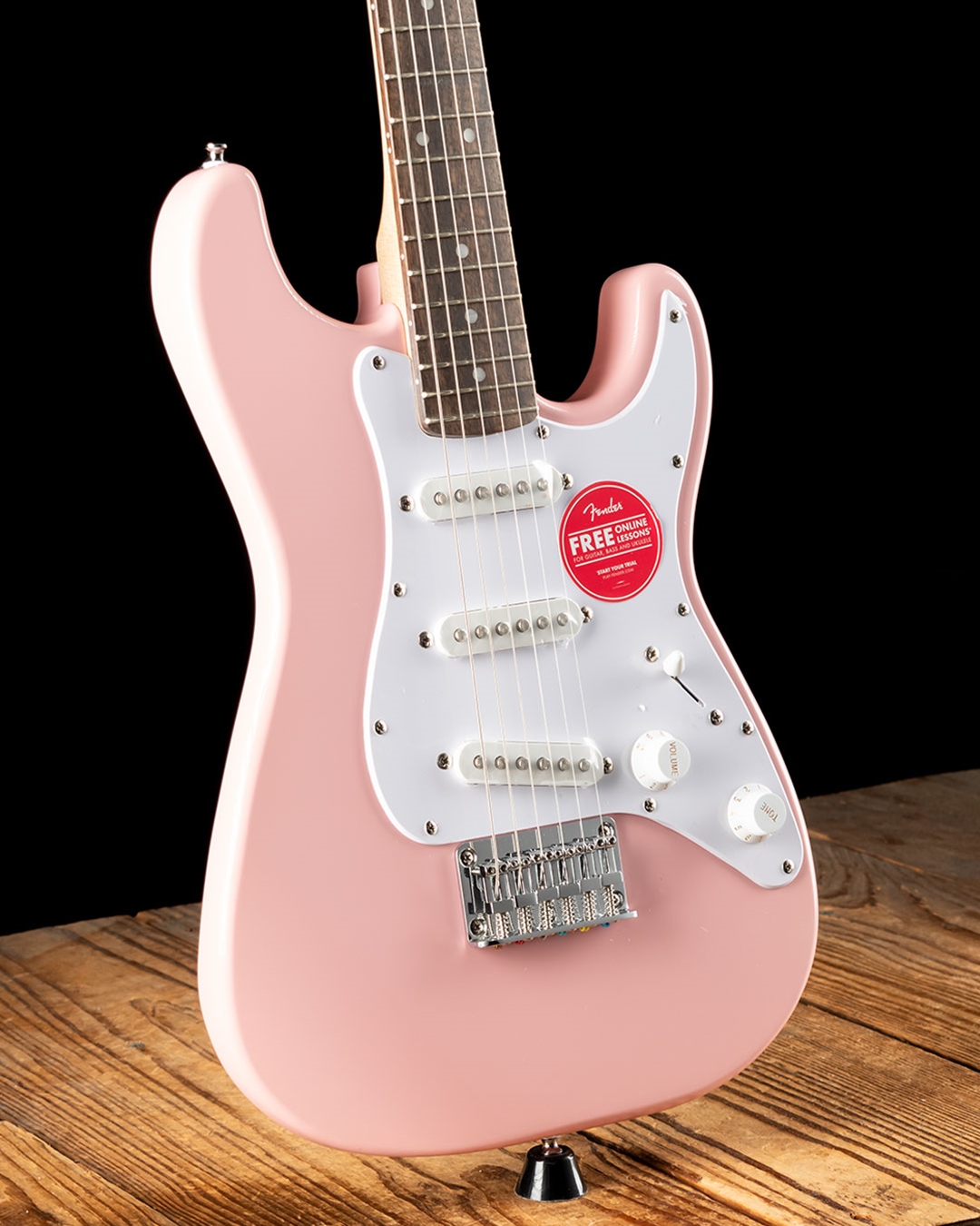 SQUIER MINI STRAT V2 - shell pink Guitare électrique enfant Squier