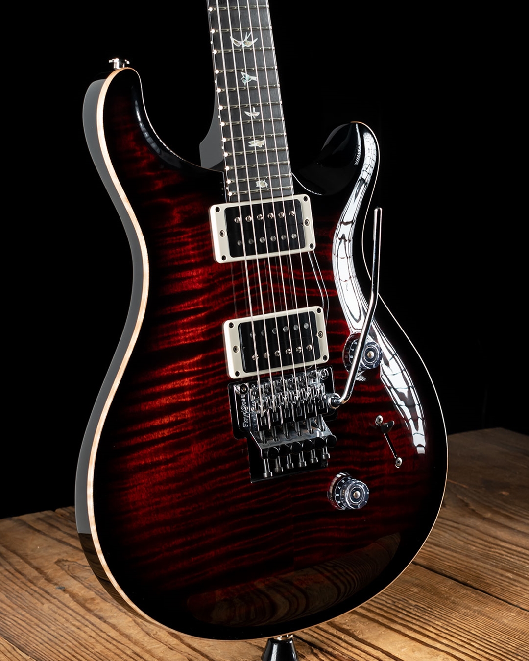 PRS Custom 24 Floyd - Red Tiger Smokeburst