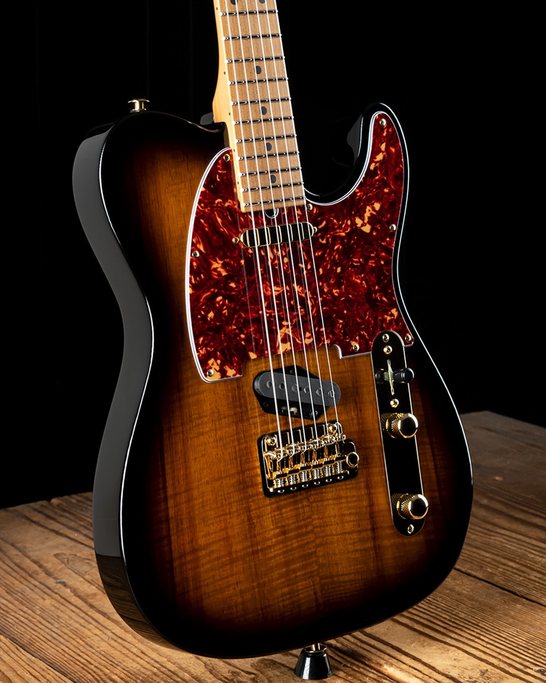 Suhr Classic T Custom Figured Koa/Roasted Alder - 2 Tone Tobacco Burst