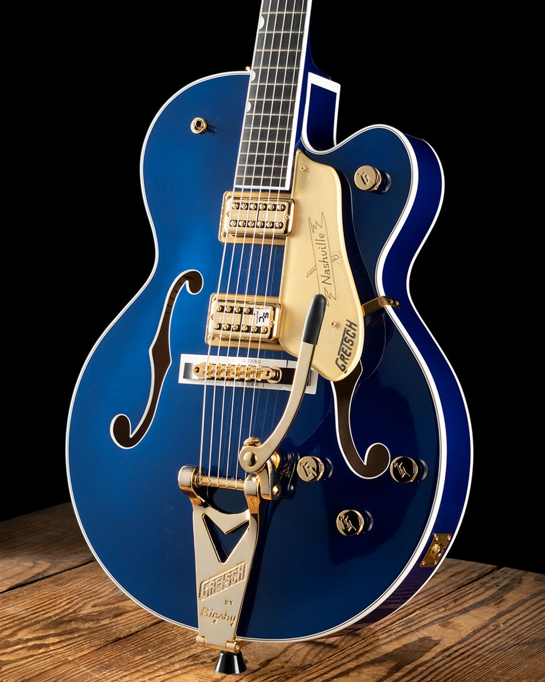 Gretsch G6120TG Players Edition Nashville Hollowbody - Azure Metallic
