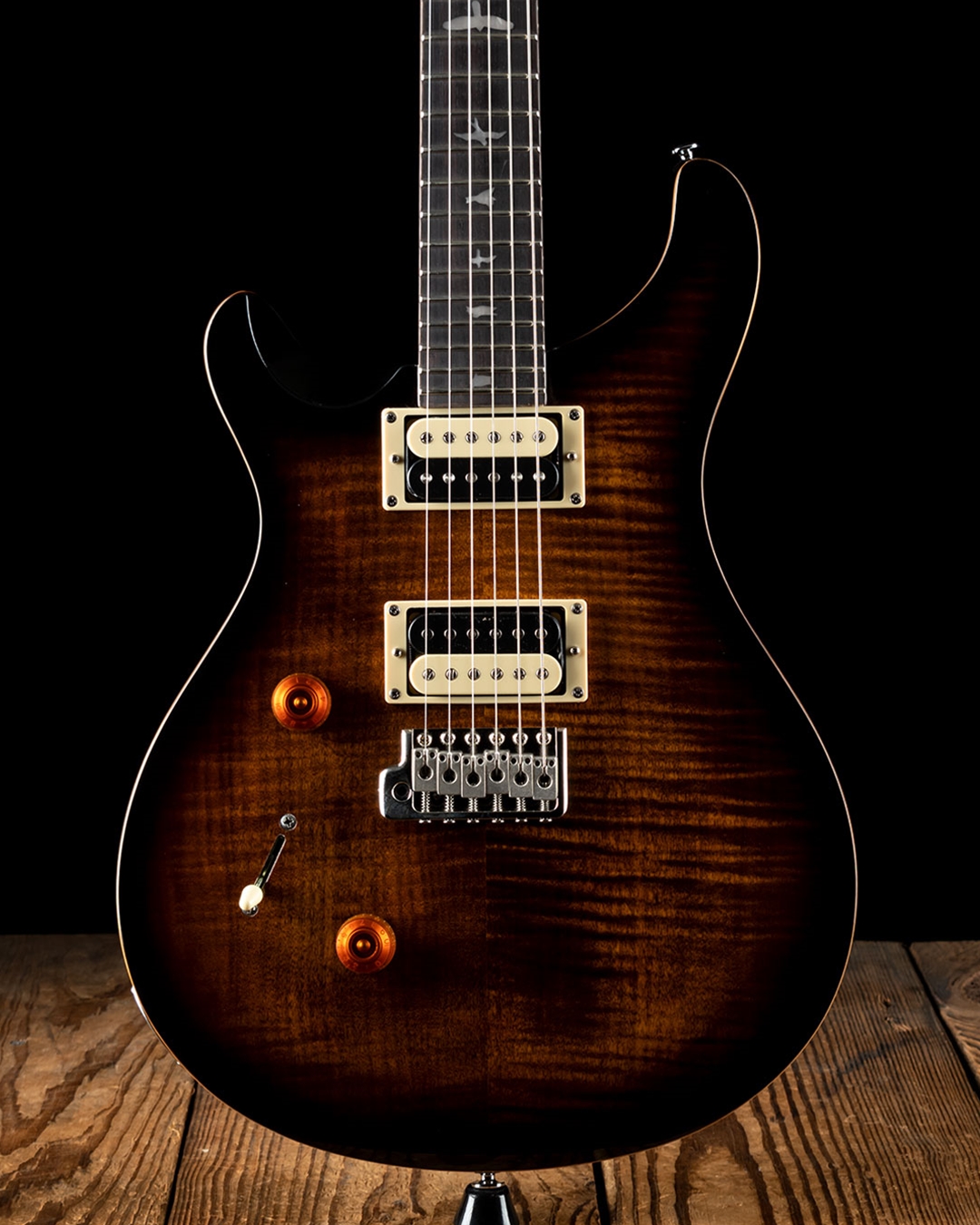 PRS SE Custom 24 Left Handed Black Gold