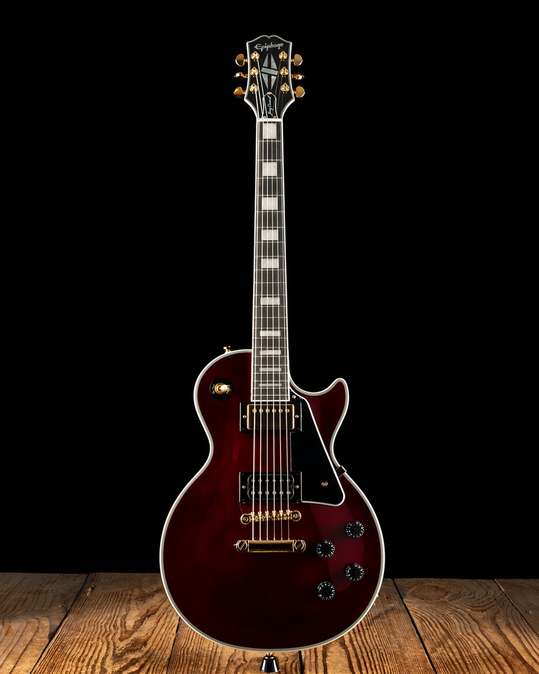 ギター Epiphone / Les Paul Custom Pro Wine Red Epiphone Les Paul Custom PRO Wine Red 2017 – Chicago Music Exchange