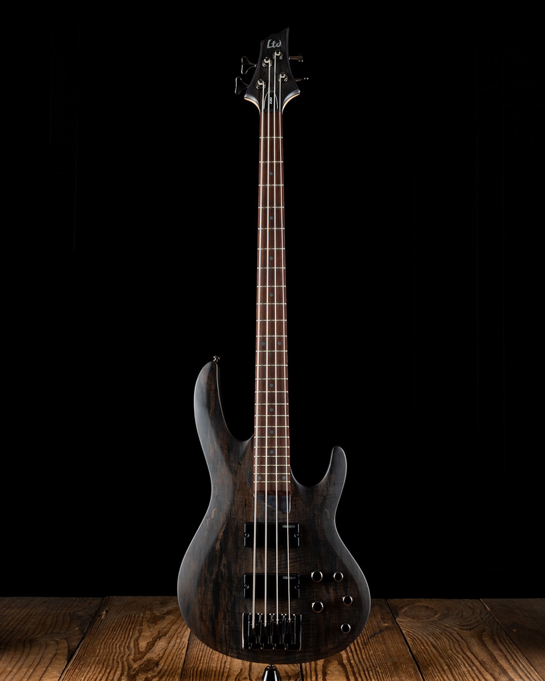 ESP LTD B-204SM - See Thru Black Satin