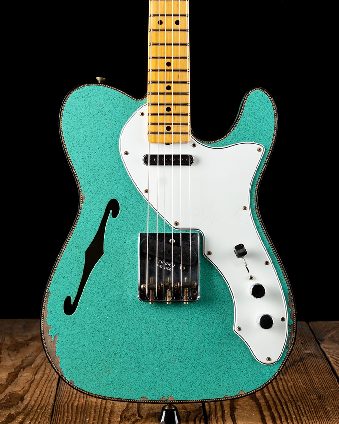 Fender Custom Shop LTD 60s Relic Tele Thinline Seafoam Sparkle