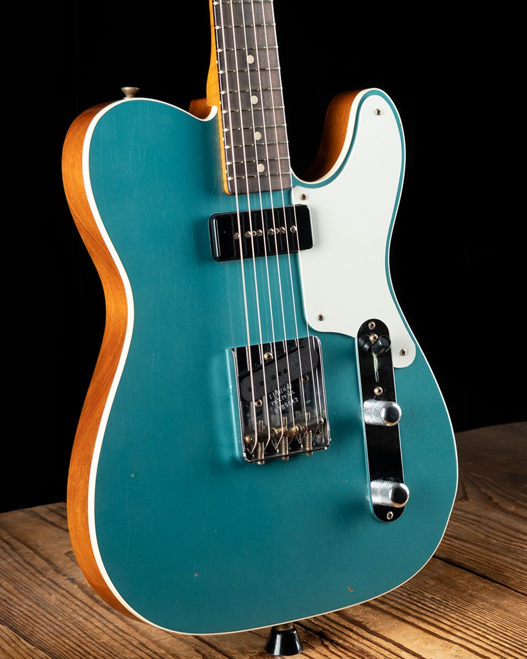 家具 Fender Custm Furniture Fender Custom Shop P90 Mahogany Journeyman Relic Tele - Teal Green