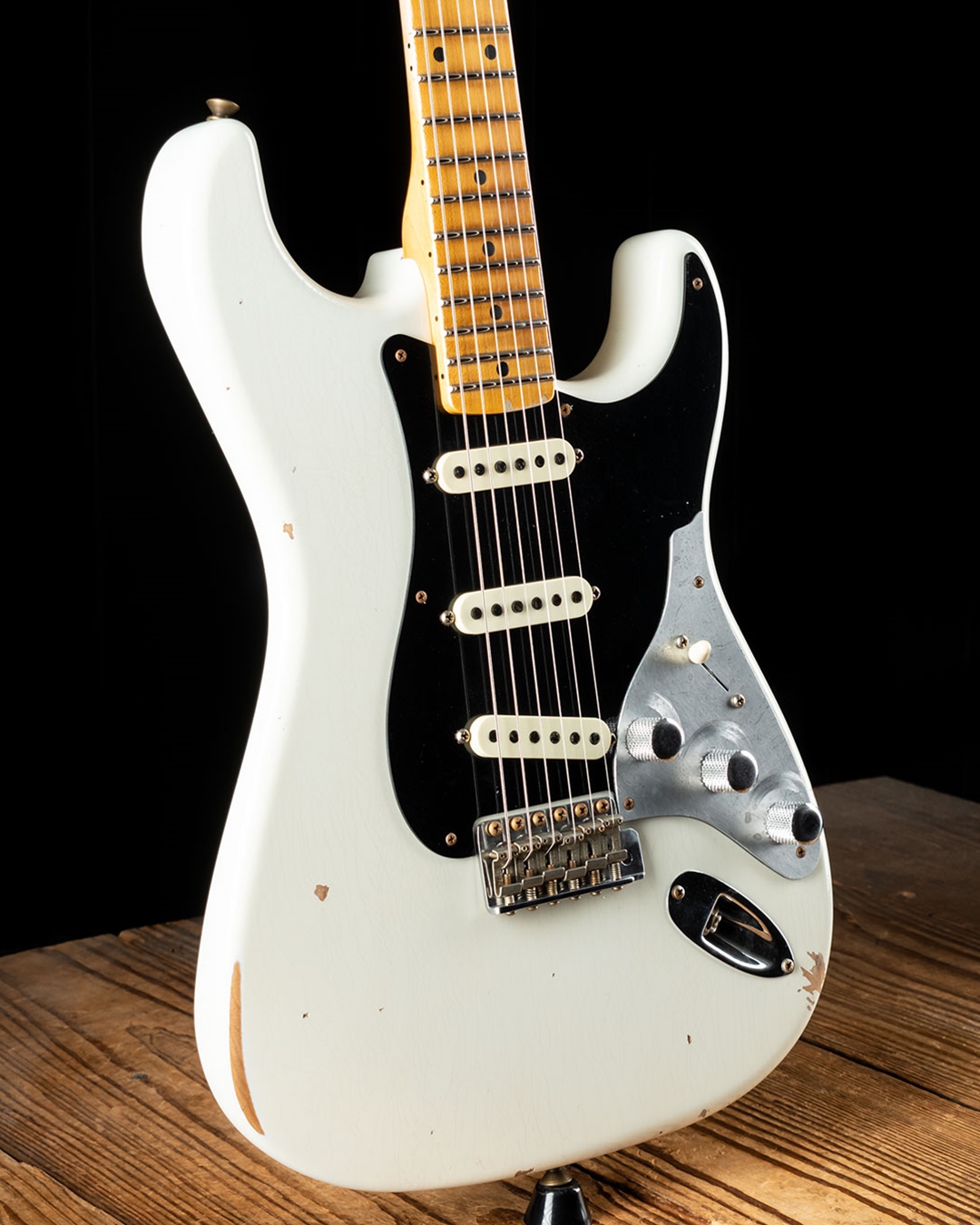 Fender Custom Shop Poblano II Relic Stratocaster - Aged Olympic White