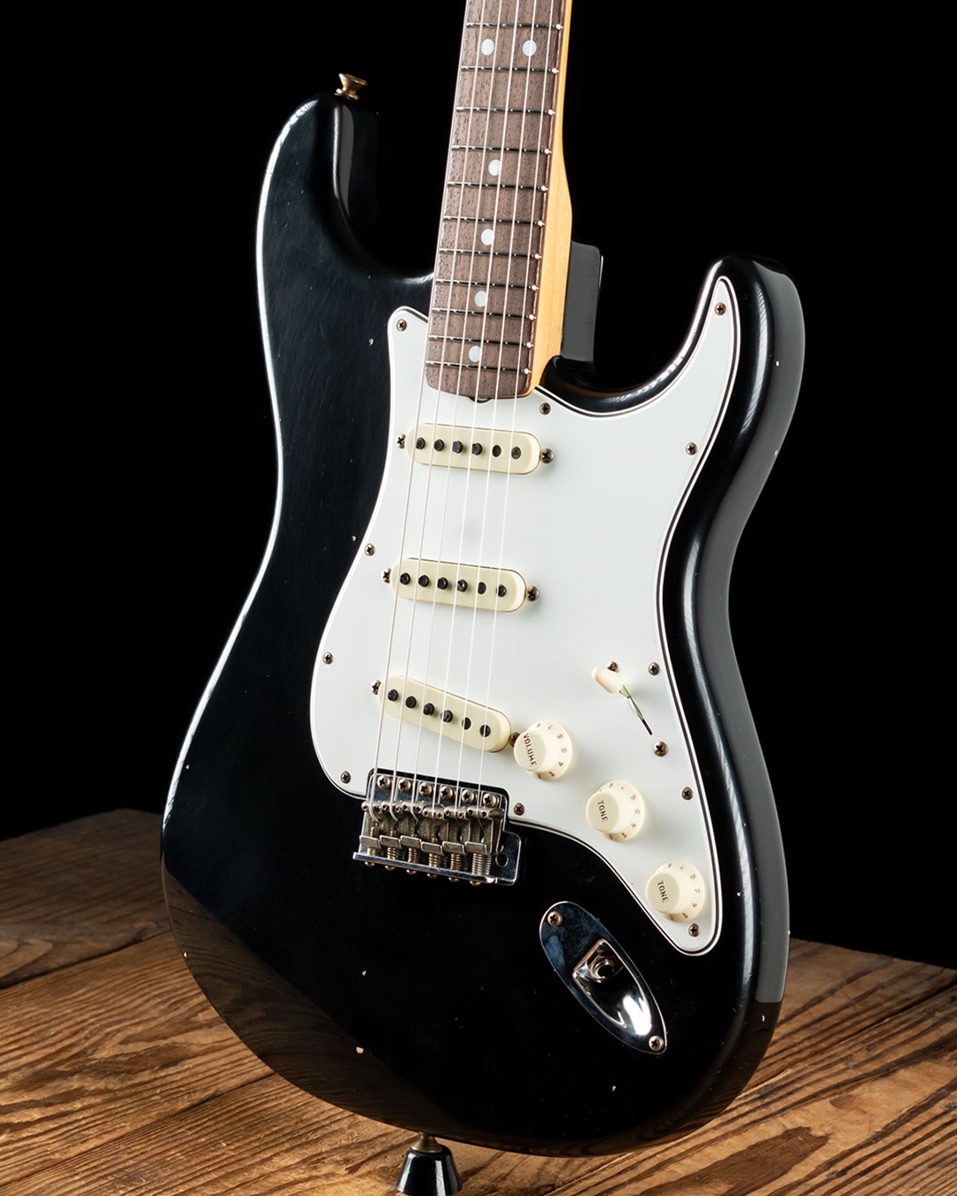 ギター Fender Custom Shop Stratocaster Fender Custom Shop 1967 Journeyman Stratocaster - Aged Black
