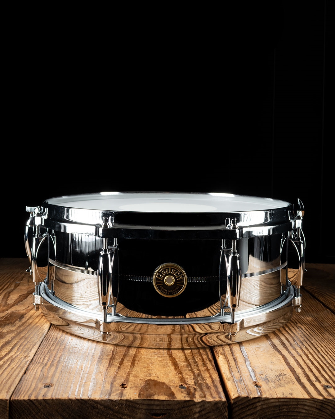 Gretsch 5 x14 USA Custom Series Snare Drum Chrome Over Brass