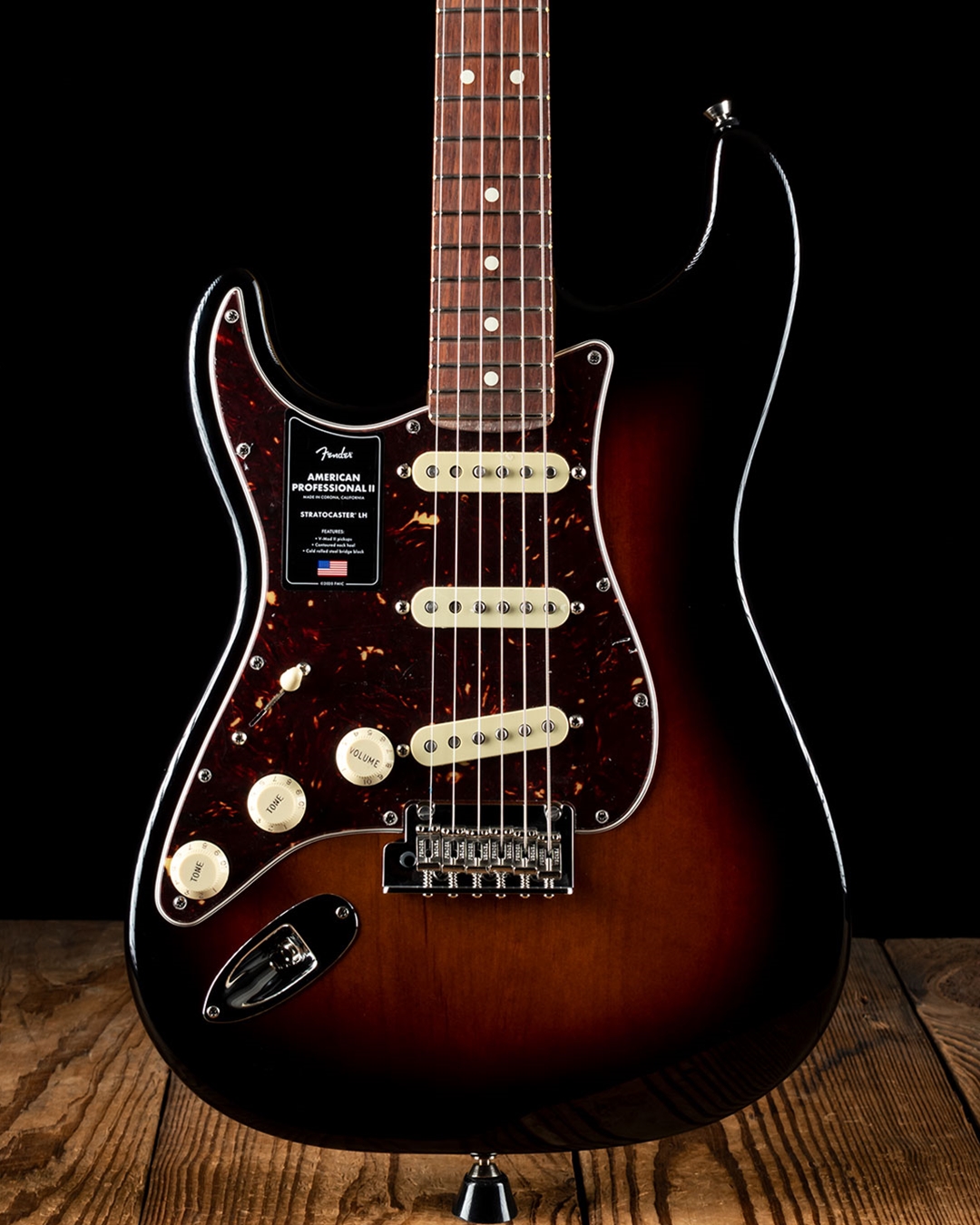 FENDER Fender USA American Professional II Stratocaster Left-Hand -Miami  Blue Rosewood-【US20044046】【3.69kg】《エレキギター》