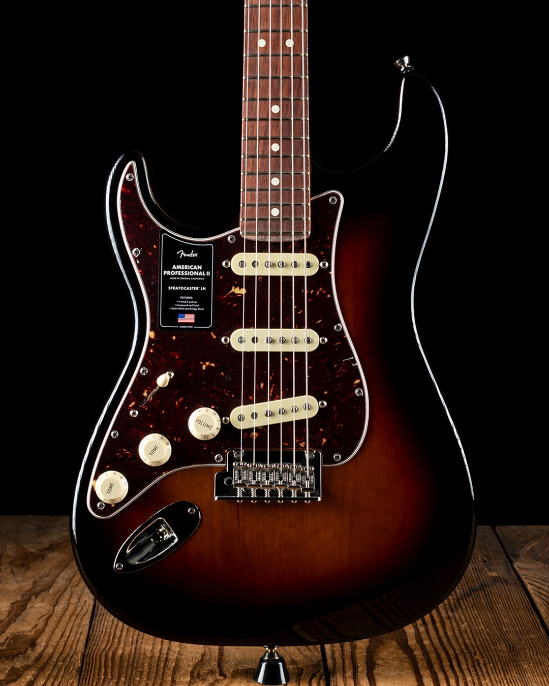 Fender American Professional II Strat Left Handed 3 Color Sunburst