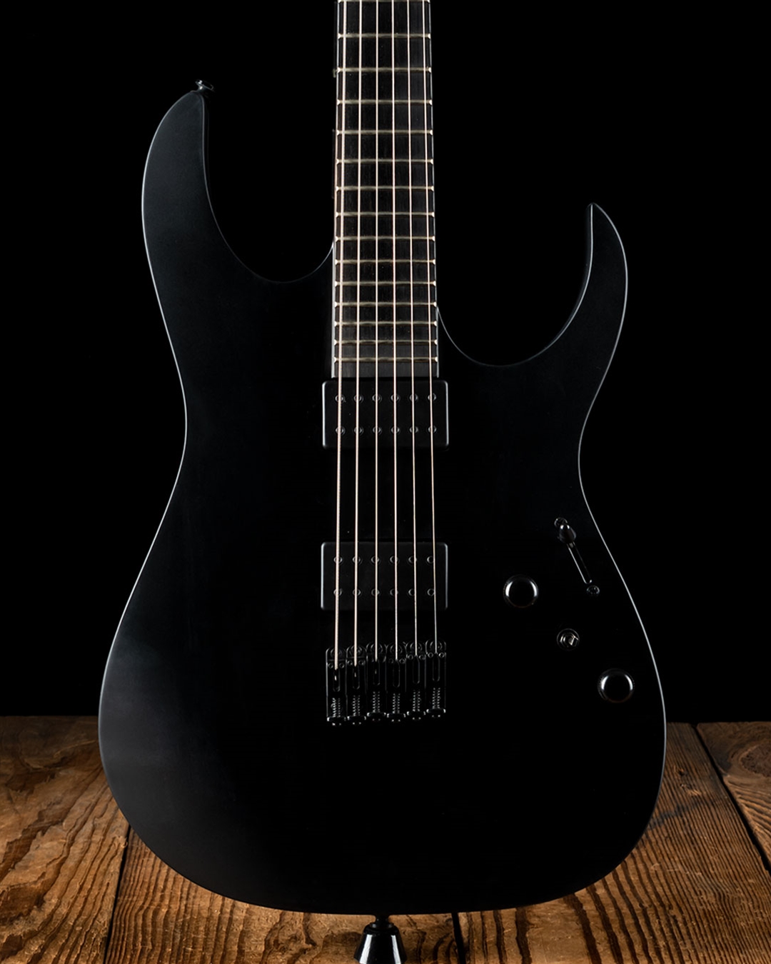 Ibanez Iron Label RGRTB621 Black Flat guitare électrique