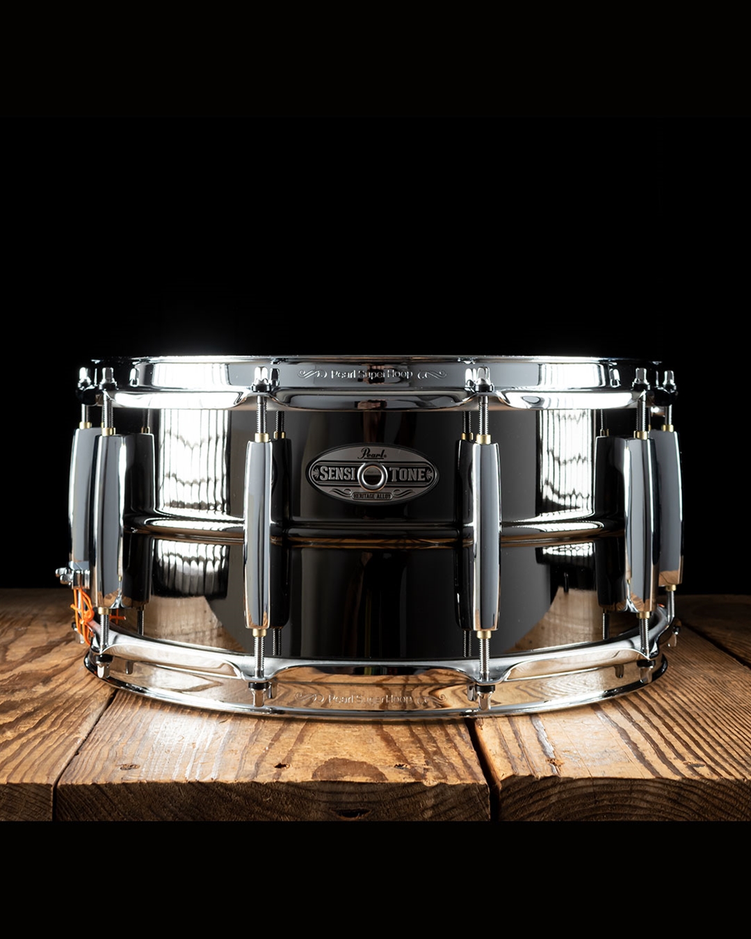 Pearl STH1465BR - 6.5x14 SensiTone Heritage Snare - Black Nickel/Brass