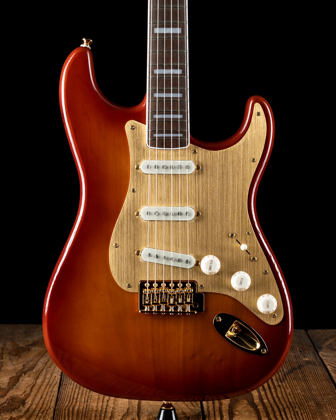 Squier Gold Edition 40th Anniversary Stratocaster - Sienna