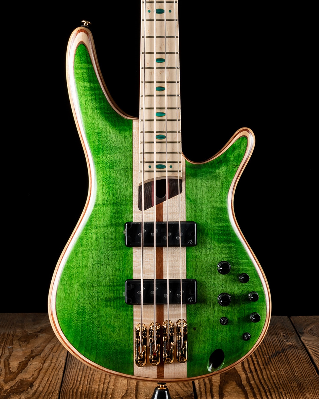 Ibanez Premium SR4FMDX 4-string Bass Guitar - Emerald Green