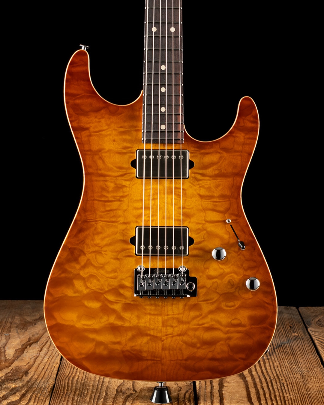 Suhr Standard Custom Quilt Maple/Genuine Mahogany - Tea Burst