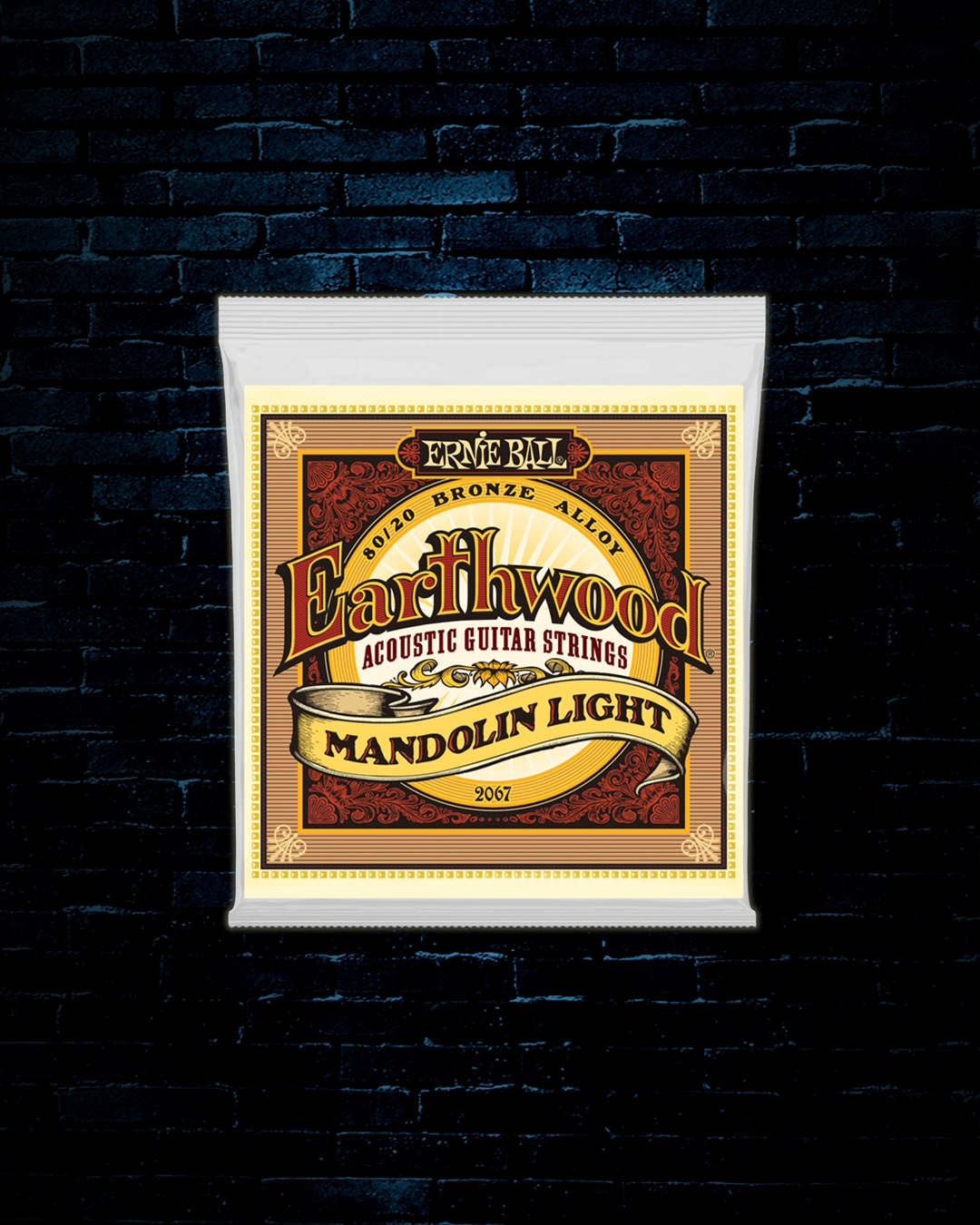 Ernie Ball 2067 Earthwood 80 20 Bronze Mandolin Strings Light 9 34