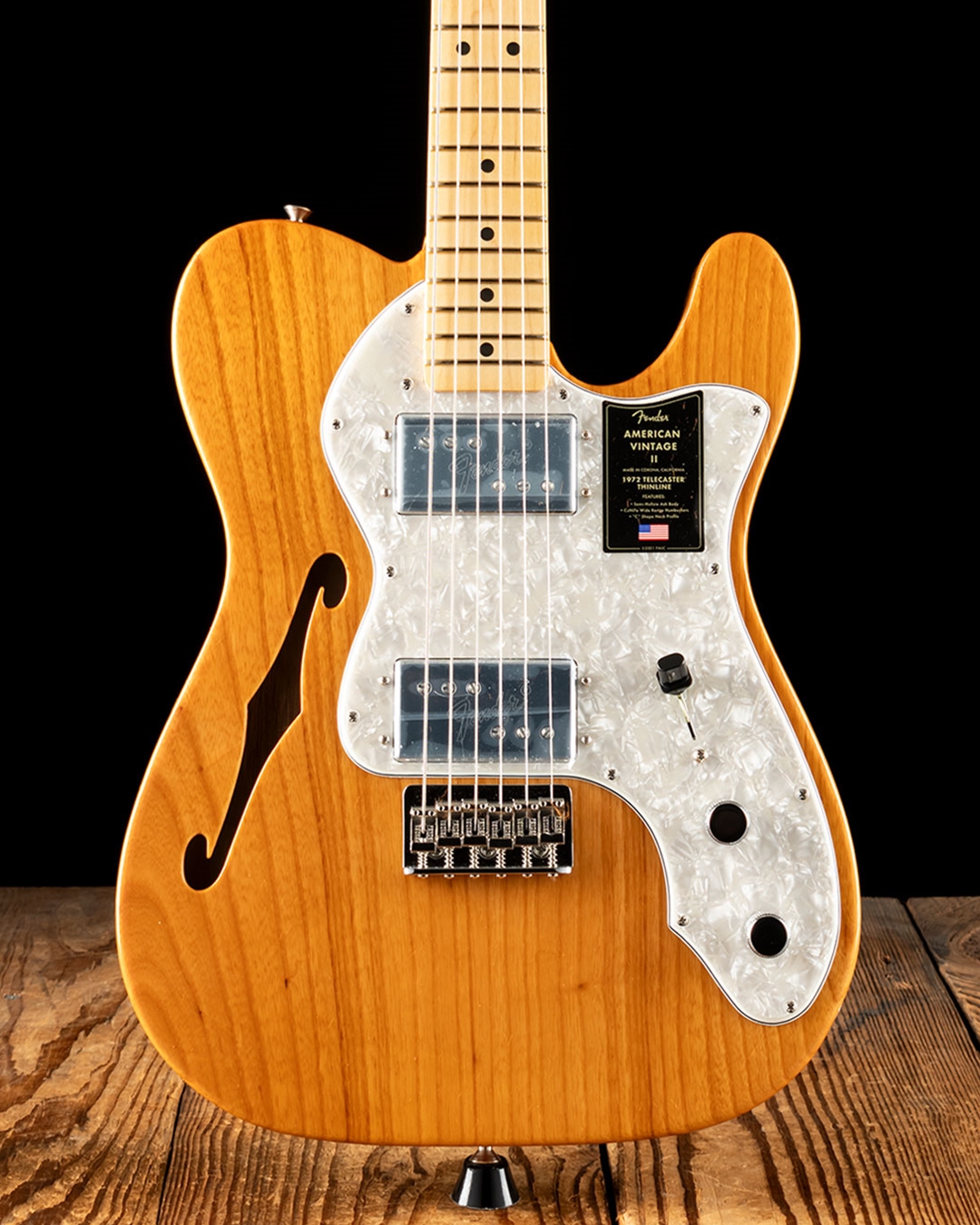 Fender American Vintage II 1972 Telecaster Thinline - Aged Natural