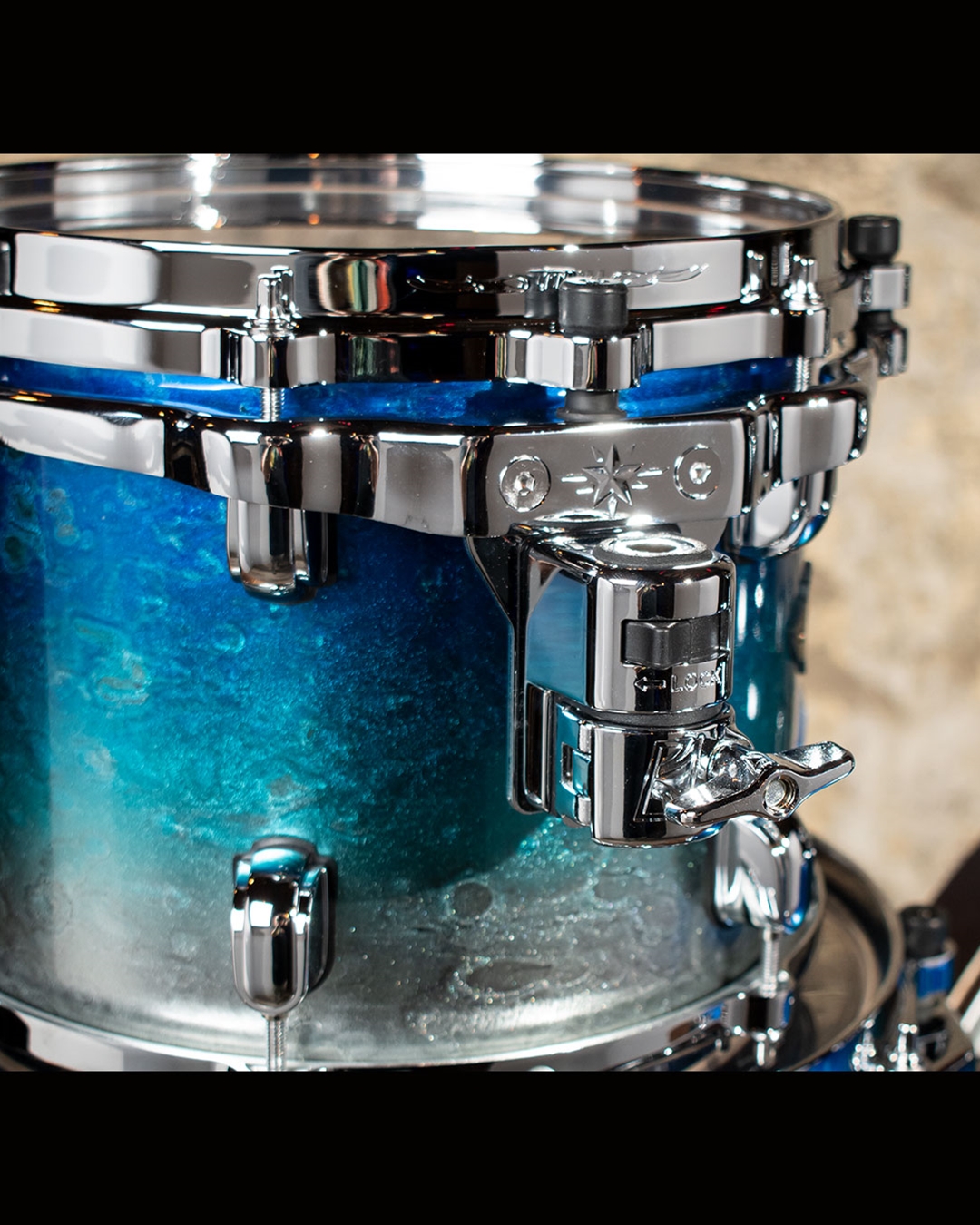 Tama Starclassic Walnut/Birch 4-Piece Drum Set - Molten Blue Ice Fade